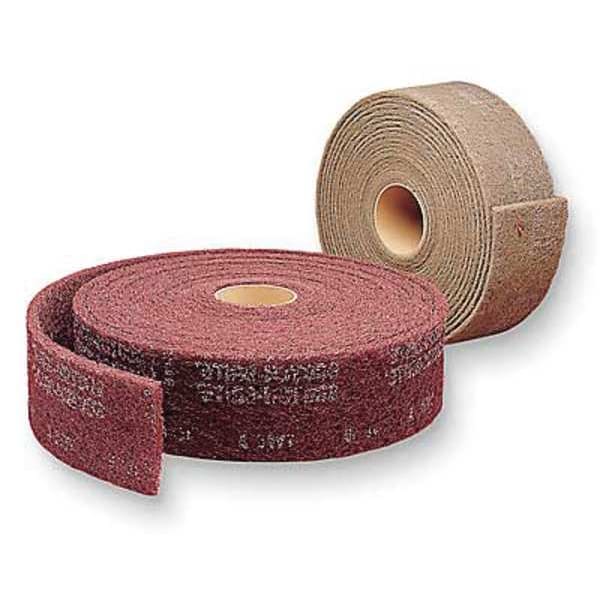 Rollo Abrasivo Scotch-Brite, 3" de ancho x 30 pies de largo, color Granate, paquete con 4 piezas - 7000121073