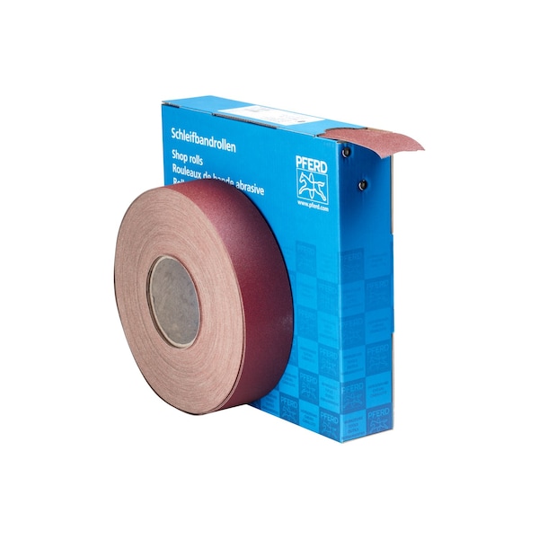 Pferd 2" Shop Roll - Resistente pesado de resina/resina - Rollo de 50 yardas - Óxido de aluminio - 120 Granos - 47219
