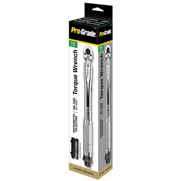 Cromo 0.25 in. Drive Micro Adjusting Torque Wrench - 20-200 in.-lbs - CR3317245