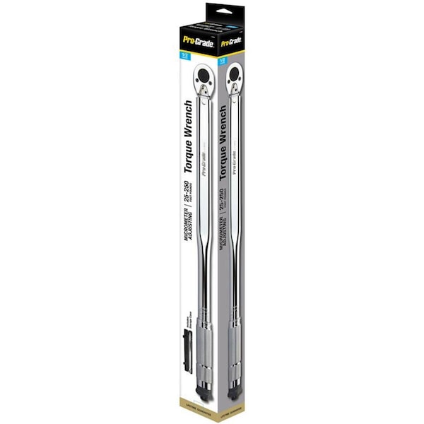 Cromo 0.5 in. Drive Micro Adjusting Torque Wrench - 25-250 ft.-lbs - CR3312778