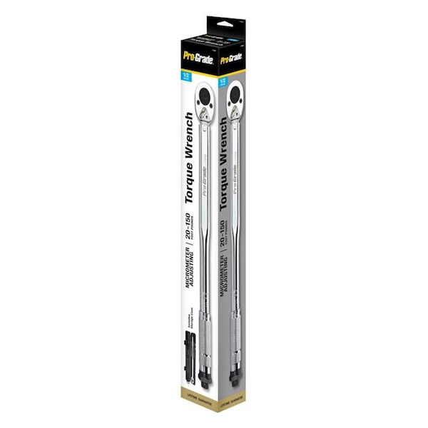 Cromo 0.5 in. Drive Micro Adjusting Torque Wrench - 20-150 ft.-lbs - CR3311092