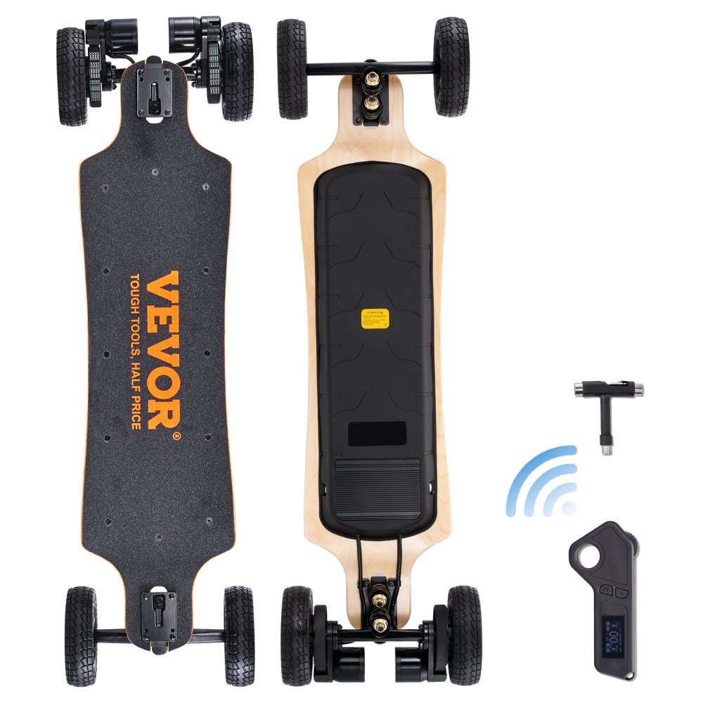 VEVOR Electric Longboard Skateboard with Control 18.6 Mile Range for Adults Kids - DDYYB7000750MZWR1V1