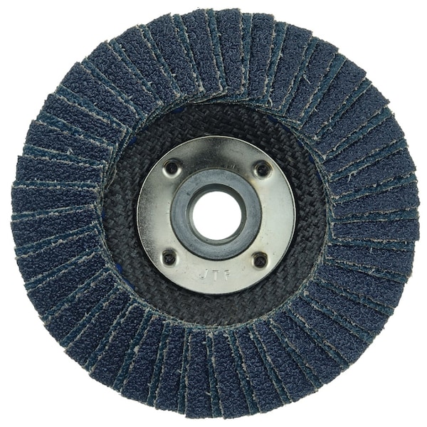 Disco de láminas con diseño cónico Weiler 4-1/2" Tiger X, (TY29), 36Z, 5/8"-11 UNC - 51204.