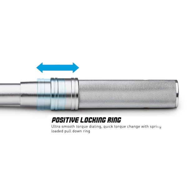 Capri Tools Interchangeable Torque Wrench, 14 mm x 18 mm Drive, 10-80 ft.-lb. - CP31210IC80FLT