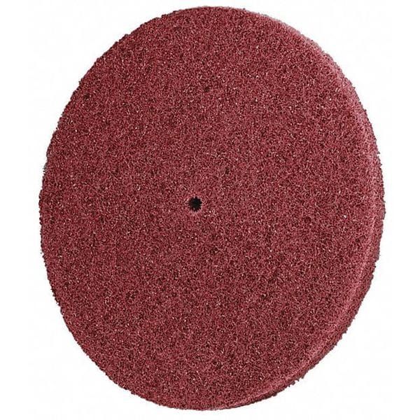 Disco de fibra Scotch-Brite, 3" de diámetro, 1/4" de agujero de montaje - 7010365607