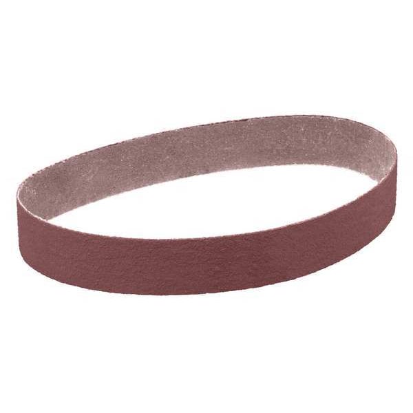 Correa de lija 3M, recubierta, 2 pulgadas de ancho, 36 pulgadas de largo, 80 granos, No aplicable, Óxido de aluminio, 341D, café - 7010307957