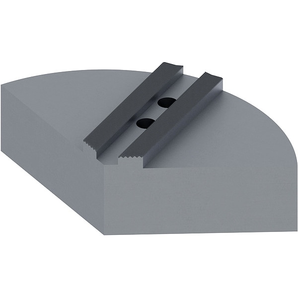 Abbott Workholding Pie Jaw Set, Aluminum, 12mm Screw Size, PK3 - KTT10P3