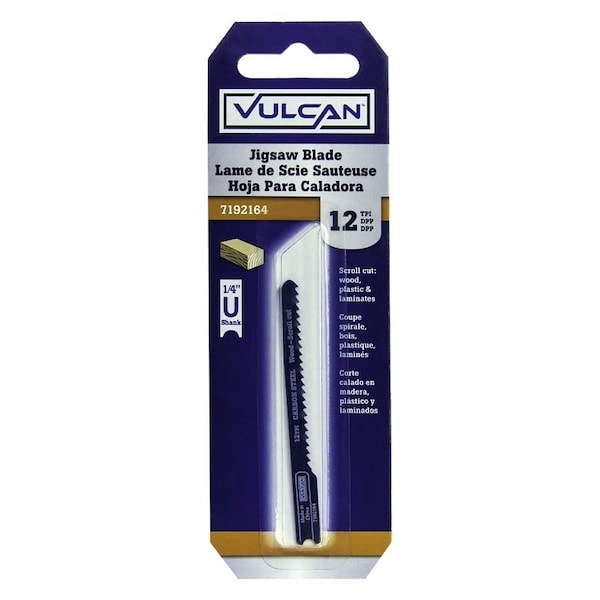 Vulcan Jig Saw Blade, 2-3/4 in L, 12 TPI - 822521OR