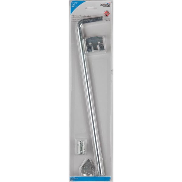 National Hardware National Hardware 19.9 in. L Zinc-Plated Silver Steel Cane Bolt 1 pk - N151-951
