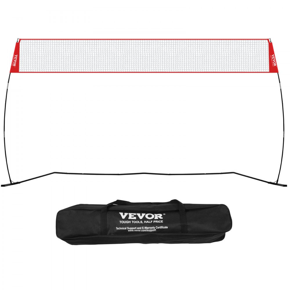 VEVOR Freestanding Volleyball Training Net for Indoor or Outdoor Use, Adjustable Height Portable Net System with Carrying Bag, Professional Volleyball Practice Trainer for Hitting or Serving Drills - PQXLW14YC00098F67V0