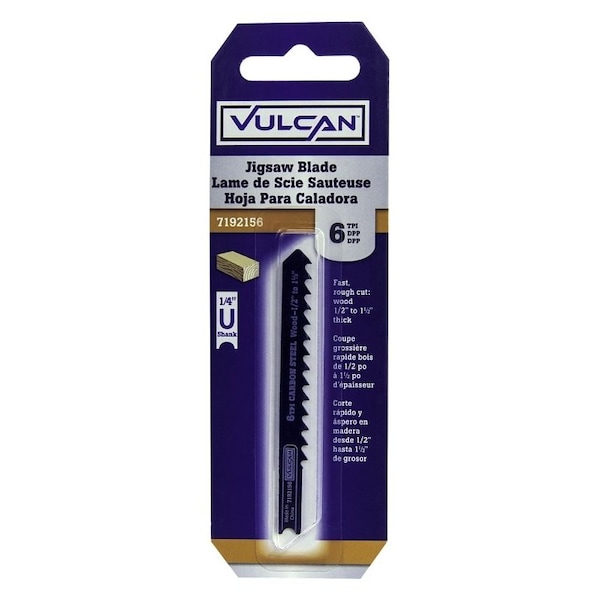 Vulcan Jig Saw Blade, 3 in L, 6 TPI - 822441OR