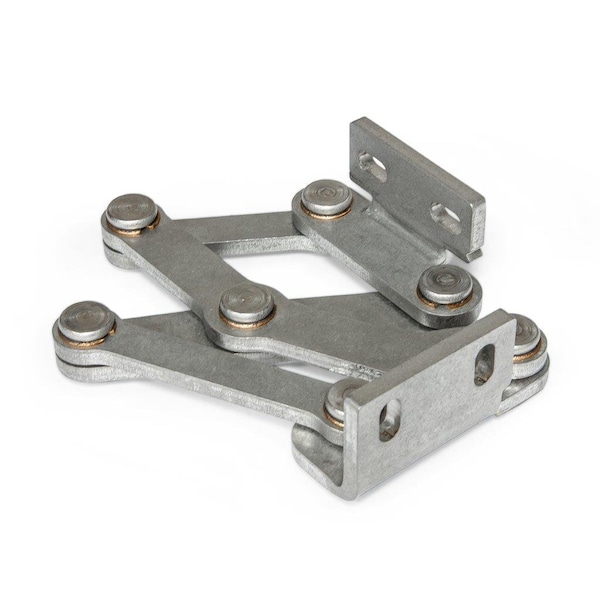 J.W. Winco Gn7231-Ni-40-L-Mt Multiple-Joint Hinge - 7231-NI-40-L-MT