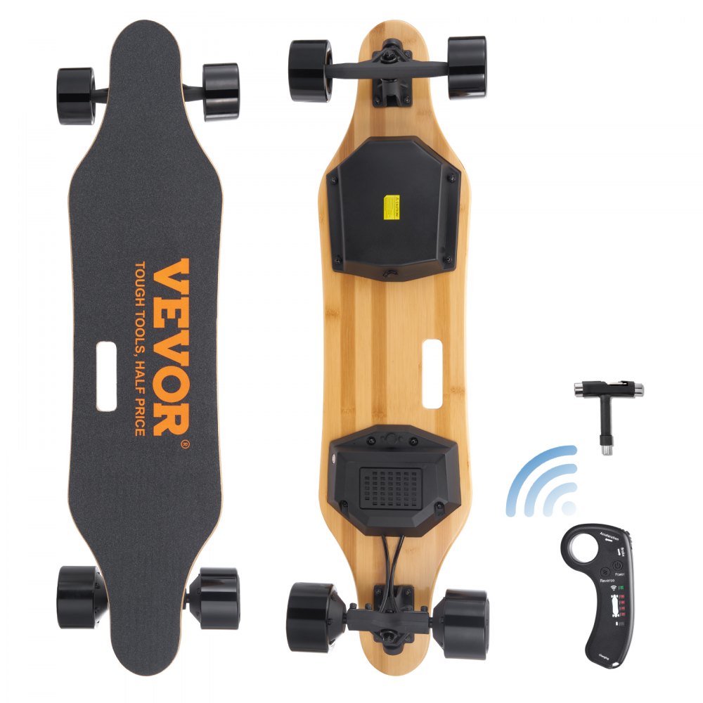 VEVOR Electric Longboard Skateboard with Control 11.2 Mile Range for Adults Kids - DDZB35004000FBE9NV1