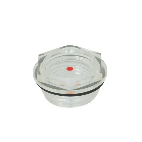 J.W. Winco Tlt-G1 1/4 Oil Level Sight Glass Plastic - TLT-G11/4