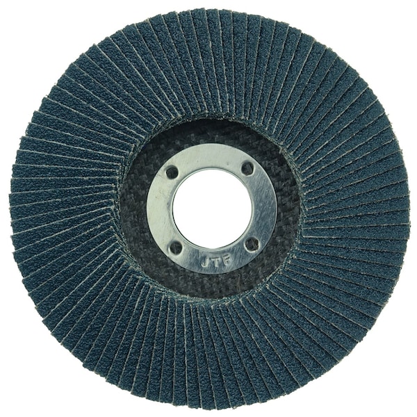 Weiler Disco de Láminas Abrasivas Big Cat de 4-1/2", Plano (TY27), 60Z, 7/8" - 50804