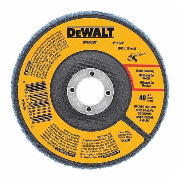 Disco de láminas de circonia T29 de 60 granos Dewalt 4-1/2" x 7/8" - DWA8207