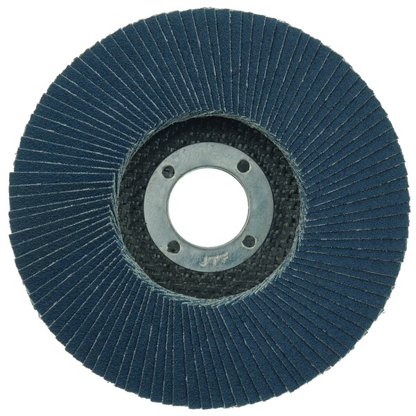 Weiler 4-1/2" Big Cat Abrasive Flap Disc, Plano (TY27), 80Z, 7/8" - 50805
