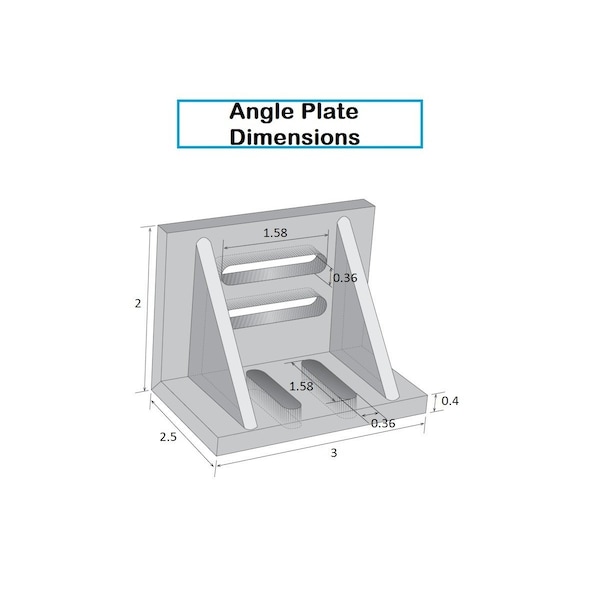 Hhip HHIP 3 X 2.5 X 2" Angle Plate & 1-2-3 Block Set Matched Pair - 9999-0005