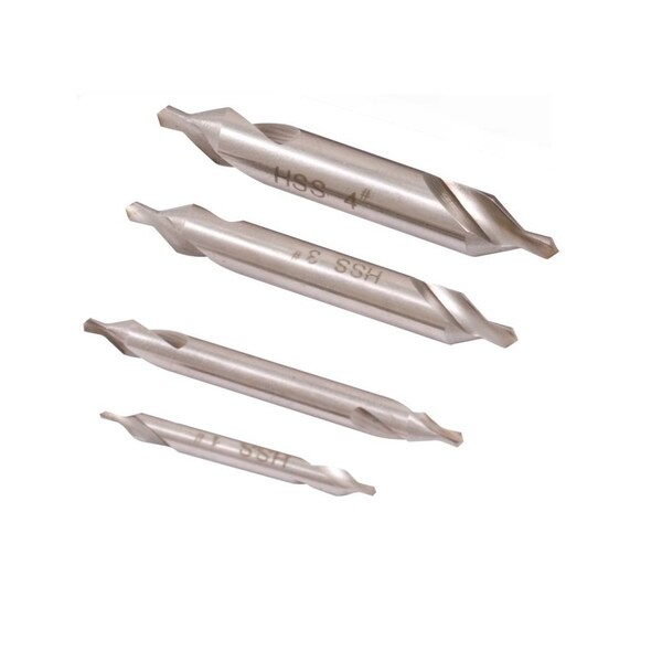 Hhip HHIP 2.5" V-Block, 3/8 Edge & Center Finder & 4 Piece Center Drills - 9999-0001