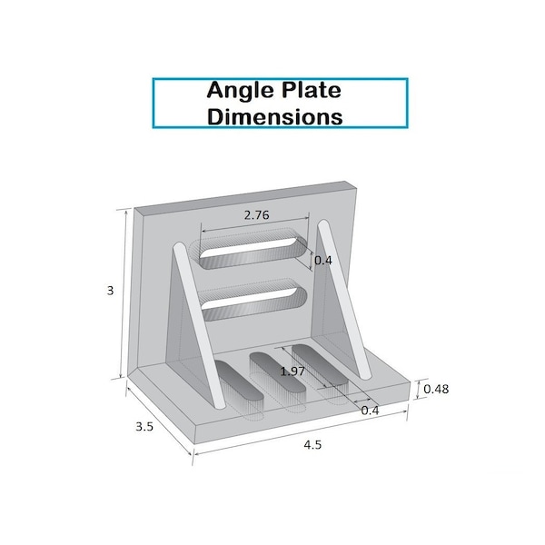 Hhip HHIP 4.5 X 3.5 X 3" Angle Plate & 1-2-3 Block Set Matched Pair - 9999-0006
