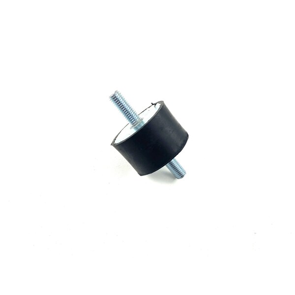 Fairchild Industries Rubber vibration isolator mount, male to male, metric, Natural Rubber 50A, Zinc-plated steel - RVI1014-MM50