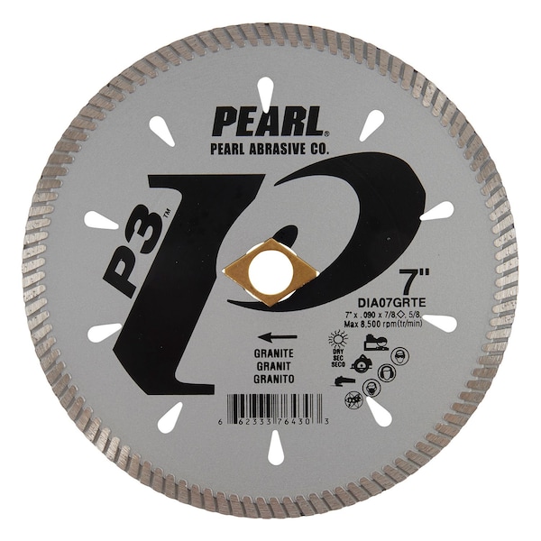 Pearl P3 Turbo Blade 7 in. 5/8 in.-DKO-7/8 in. - DIA07GRTE
