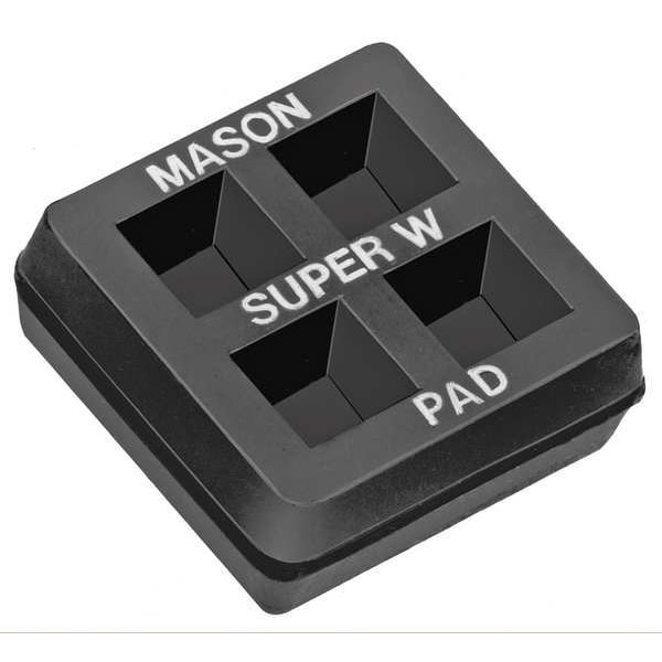 Mason Industries Vibration Iso Pad, 2x2x3/4 In, PK2 - 2LVR4