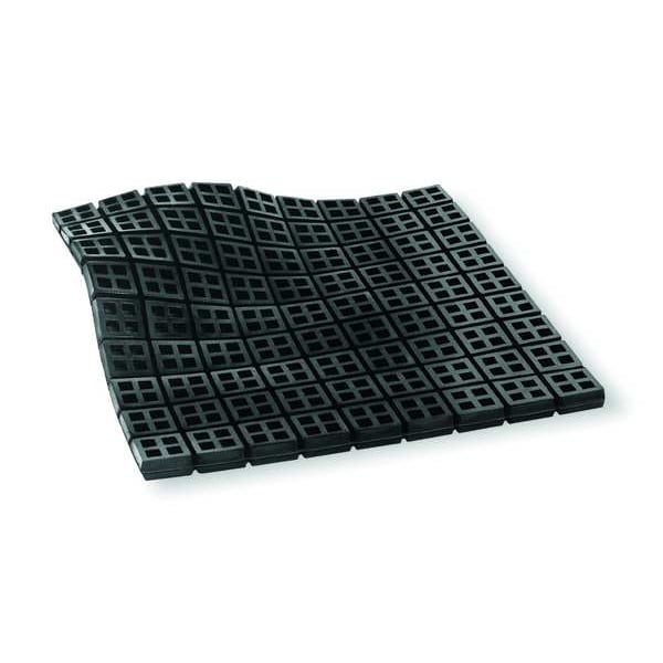 Mason Industries Vibration Iso Pad, Waffle, 6x6x3/4 In - 2LVR7