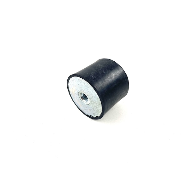 Fairchild Industries Rubber vibration isolator mount, female to female, metric, Natural Rubber 50A, Zinc-plated steel - RVI1015-FF50
