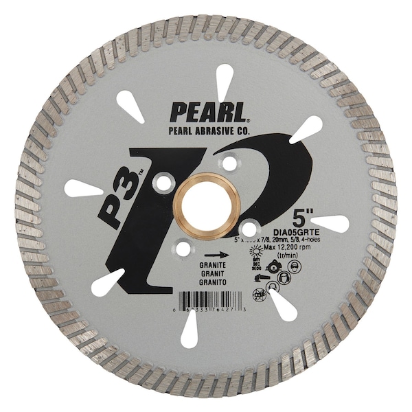 Pearl P3 Turbo Blade 5 in. 5/8 in.-20mm-7/8 in. 4 Holes - DIA05GRTE