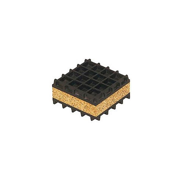 Mason Industries Neoprene And Cork Pad 6" X 6" X 1" - NK6X6
