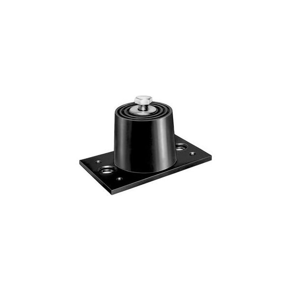 Mason Industries Neoprene Floor Mount Vibration Isolator - 3-7/8"L x 2-5/16"W x 1-7/8"H Red - ND-B-RED