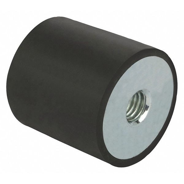 Kipp Rubber Buffer, Natural Rubber Shore 55A, 1060 N Max, M8, cylindrical, internal threads - K0569.04003055