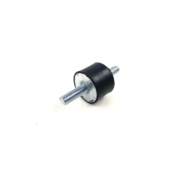 Fairchild Industries Rubber vibration isolator mount, male to male, metric, Natural Rubber 50A, Zinc-plated steel - RVI1007-MM50