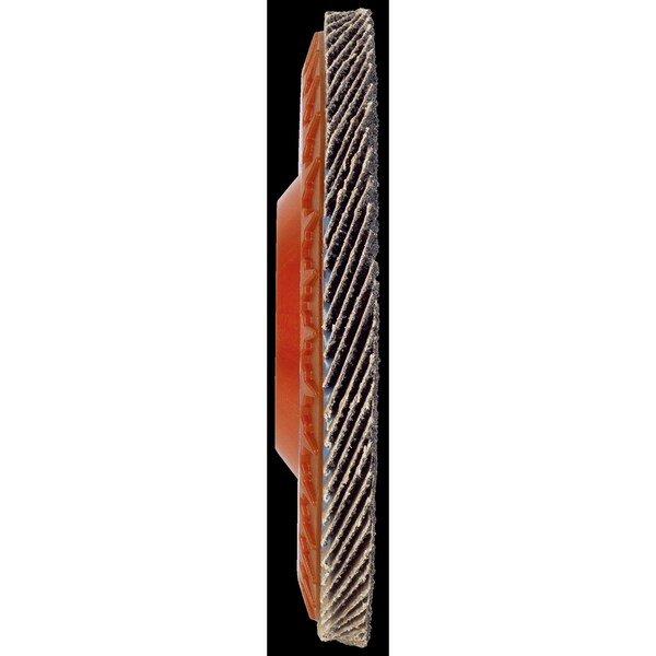 Disco de láminas de vida útil larga premium de circonia de 7 pulgadas x 7/8 pulgadas, grano 60, tipo 27 de abrasivos Tryolit - 680389.