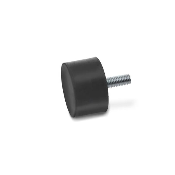 J.W. Winco GN352-15-10-M4-S-55 Rubber Bumper Threaded Stud - 352-15-10-M4-S-55