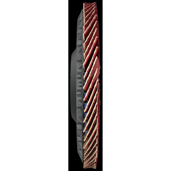 Disco de láminas Tryolit Abrasives 4-1/2 pulgadas X 7/8 pulgadas de cerámica premium CERABOND X, tipo 27, 60 granos - 34334427.