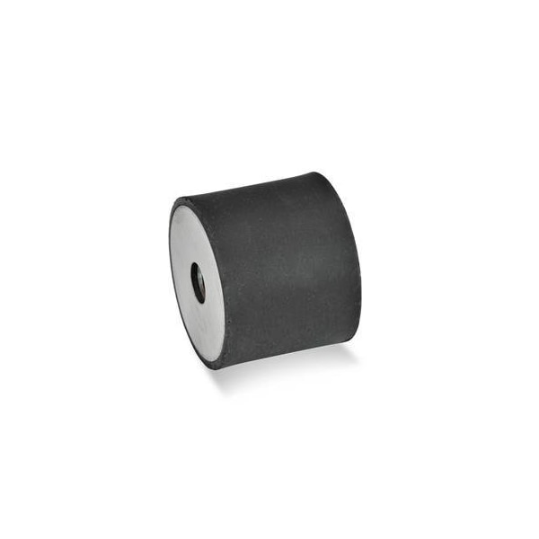 J.W. Winco Vibration-Isolating Mount, 15 mm H - 451-20-15-M6-EE-55