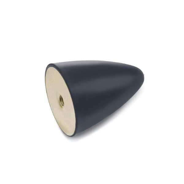 J.W. Winco GN353.2-45-51-3/8X16-55 Rubber Bumper Cone Steel, Tapped - 353.2-45-51-3/8-55
