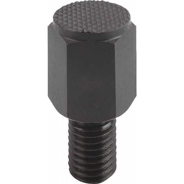 Kipp Positioning Foot, H=40, Form D Serrated Face Tempered, Carbon Steel, Faces Case Hardened, Sw=32 - K0299.420040