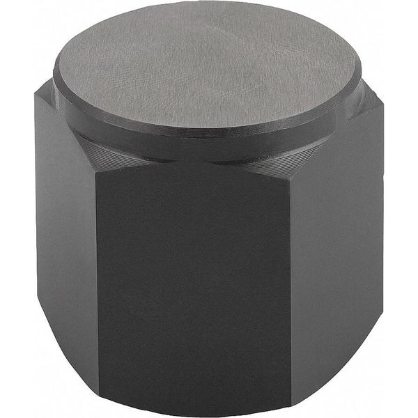 Kipp Positioning Foot, Form D, Int. Thread Smooth Face, Steel, Case Hard. w Black Oxide Finish, Sw=22 - K0298.430