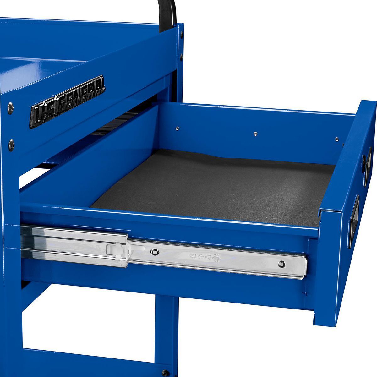 Carro de servicio de 30 pulgadas con 1 cajón, color azul - 71212