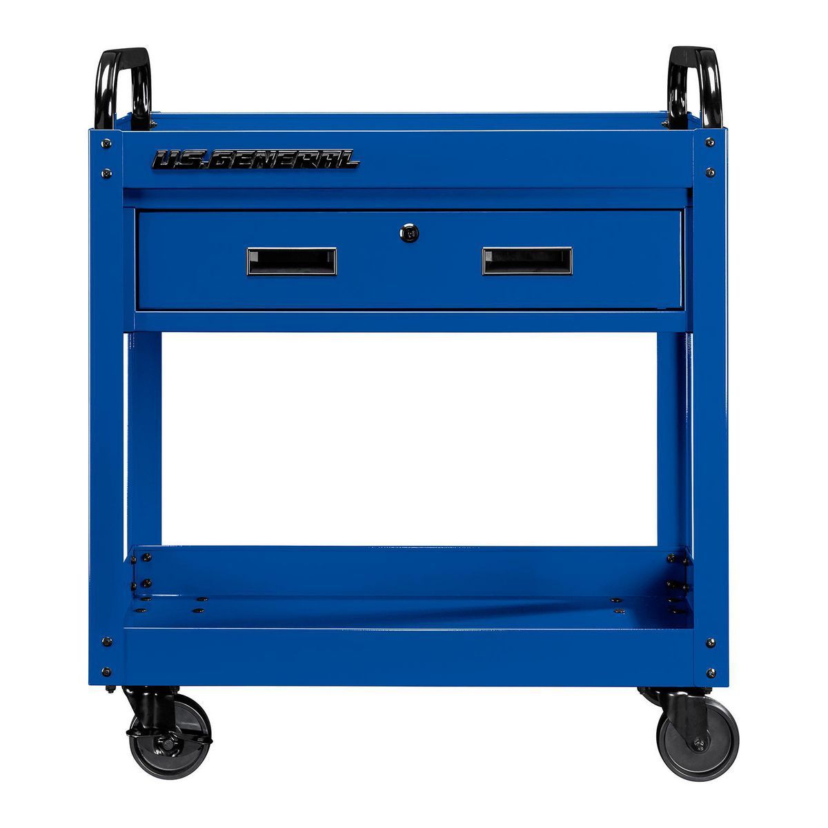 Carro de servicio de 30 pulgadas con 1 cajón, color azul - 71212