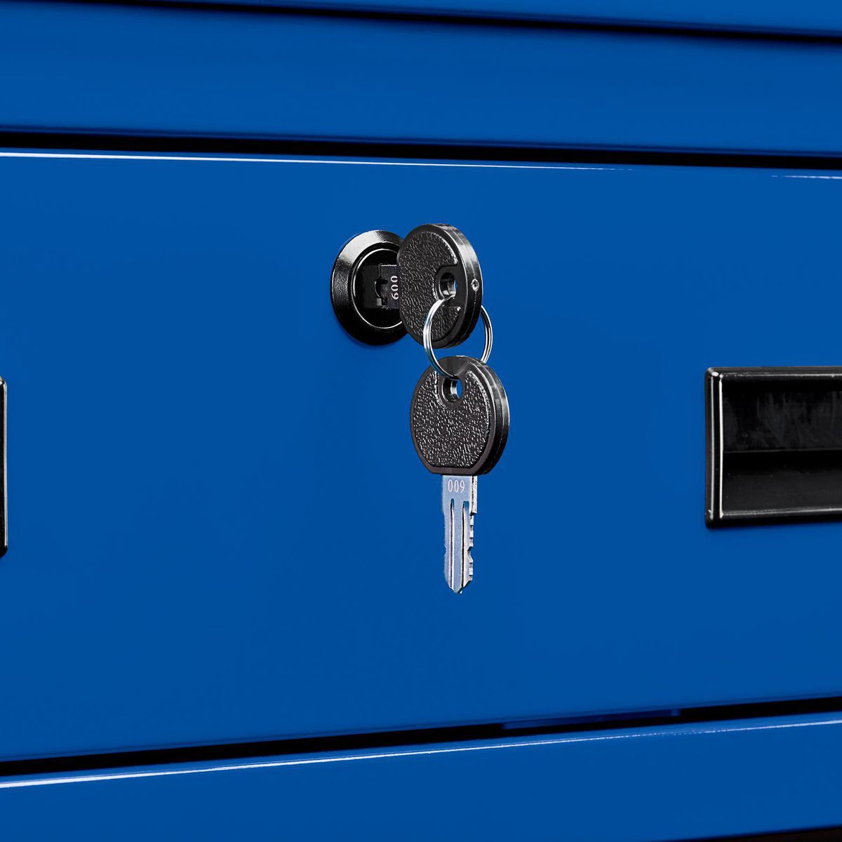 Carro de servicio de 30 pulgadas con 1 cajón, color azul - 71212
