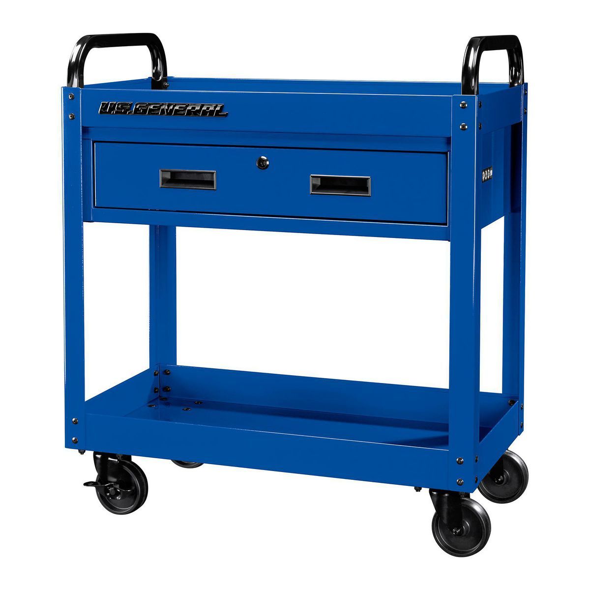 Carro de servicio de 30 pulgadas con 1 cajón, color azul - 71212