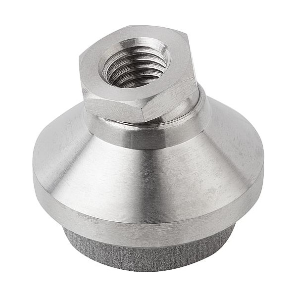 Kipp Swivel Feet with vibration absorption, steel and stainless steel, inch - K0420.3A4