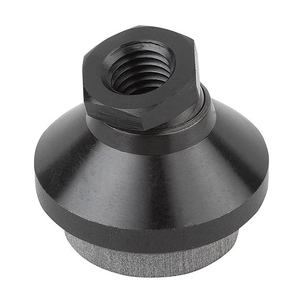 Kipp Swivel Feet with vibration absorption, steel and stainless steel, inch - K0420.1A7