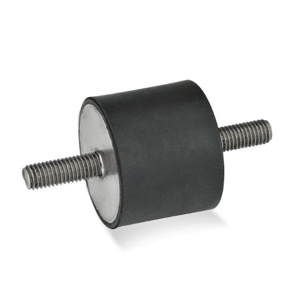 J.W. Winco GN451-15-15-M4-SS-55 Rubber Bumper Stainless, Threaded Studs - 451-15-15-M4-SS-55