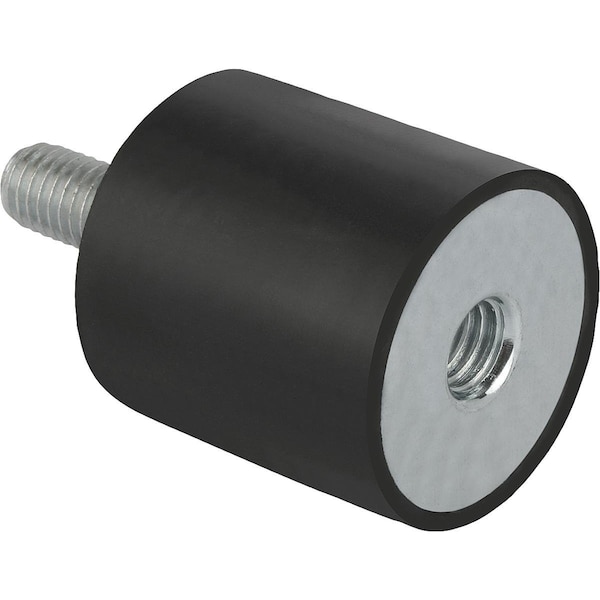 Kipp Rubber Buffer Type B And External Thread M08X23, D=40, H=20, Ss, Comp:Elast. Natural Rubber Shore - K0568.040020551