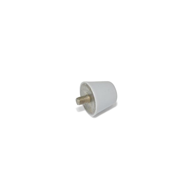 J.W. Winco GN256-32-M8-30-55-GR Conical Bumper Stainless - Gray - Threaded Stud - 256-32-M8-30-55-GR